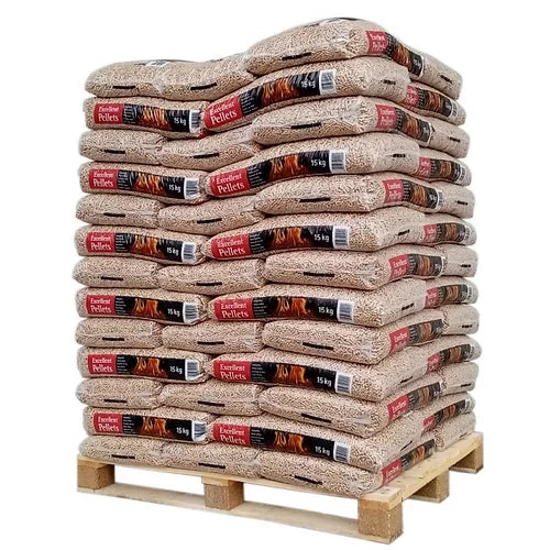 Excellent Pellets Premium Holzpellets – Palette 975kg (65 Säcke)