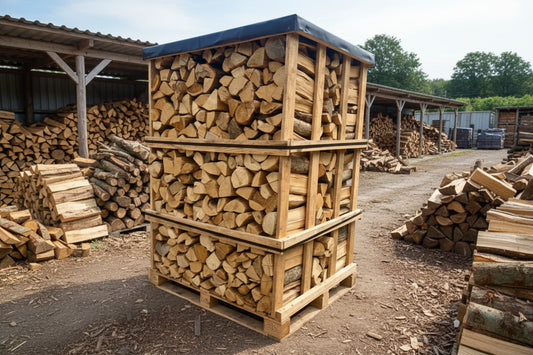 Palette Brennholz 33cm – 2,9 Raummeter – Qualität H1 G1